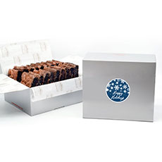 BRHH18 - Happy Holidays Brownie Gift Box – 18 count 